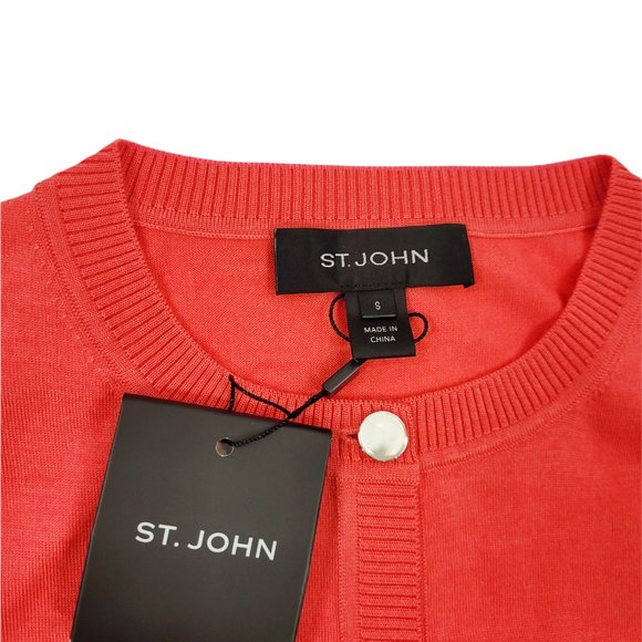 St. John Cashmere & Silk-blend Cardigan - Picture 7 of 8